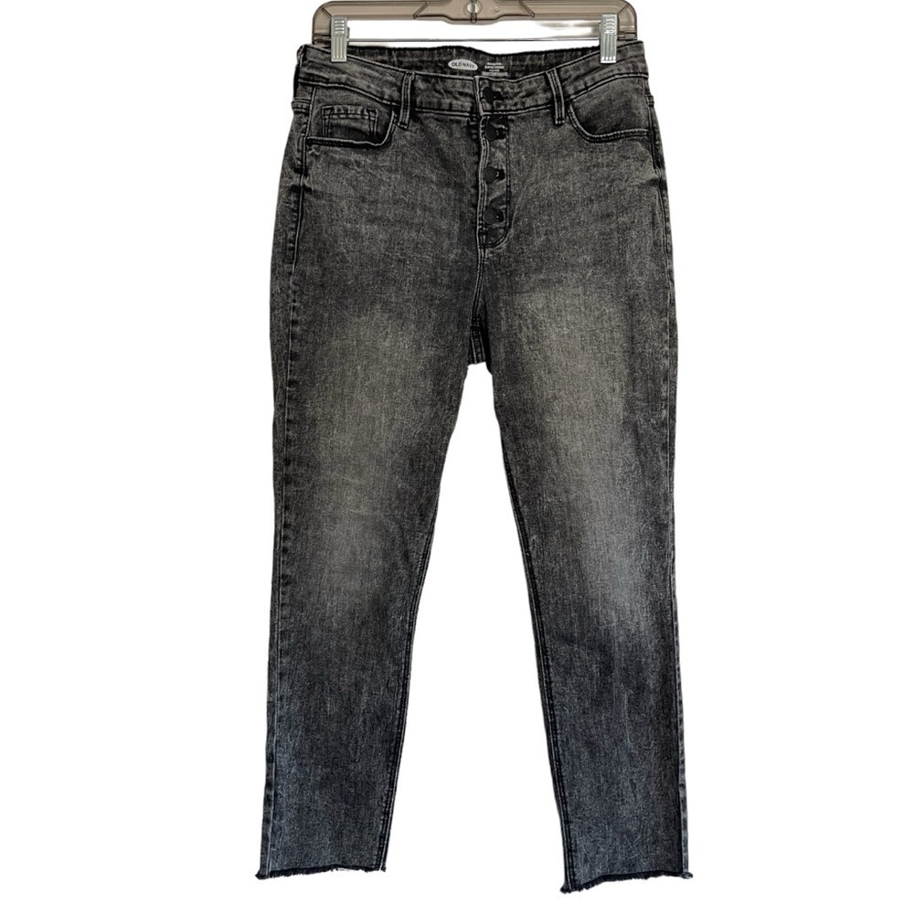 Old Navy Rockstar Super Skinny High Rise Jeans Secret Slim Pocket Charcoal